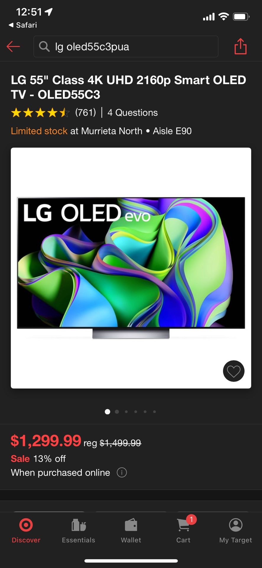 LG OLED TV 55”