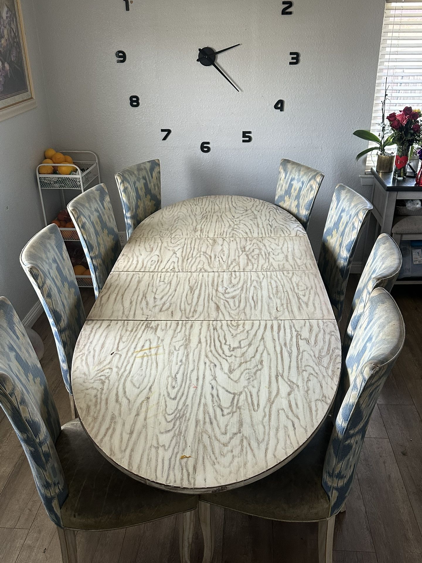 Dinning Table W/ Extender [8 Chairs] 