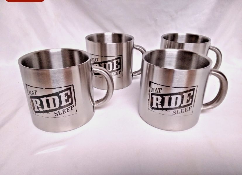 Stainless Mugs New Set Of 4