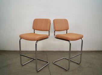 Pair of Vintage Midcentury Modern Cesca Bar Stools