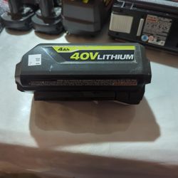 Ryobi Battery 40 V Used 4ah Price Is Firm