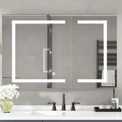 36" lighted medicine cabinet