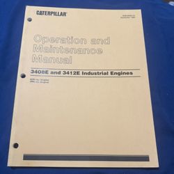 CAT 3408e 3412e Industrial Engine Operation/Maintenance Manual guide owner book