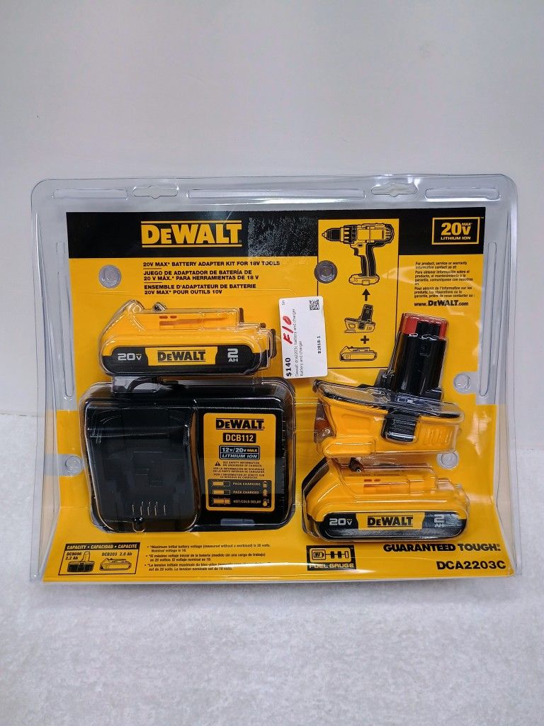DEWALT
18V to 20V MAX Lithium-Ion Battery Adapter Kit (2 Pack)