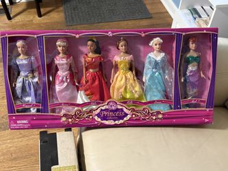 6 Piece Fairy Tale Princess Doll Collection Gift Set Little Girl Toy 11.5"