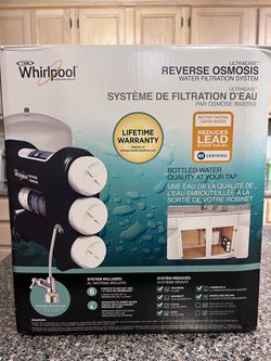 Whirlpool Three Stage Reverse Osmosis Under Sink Water Filtration System
