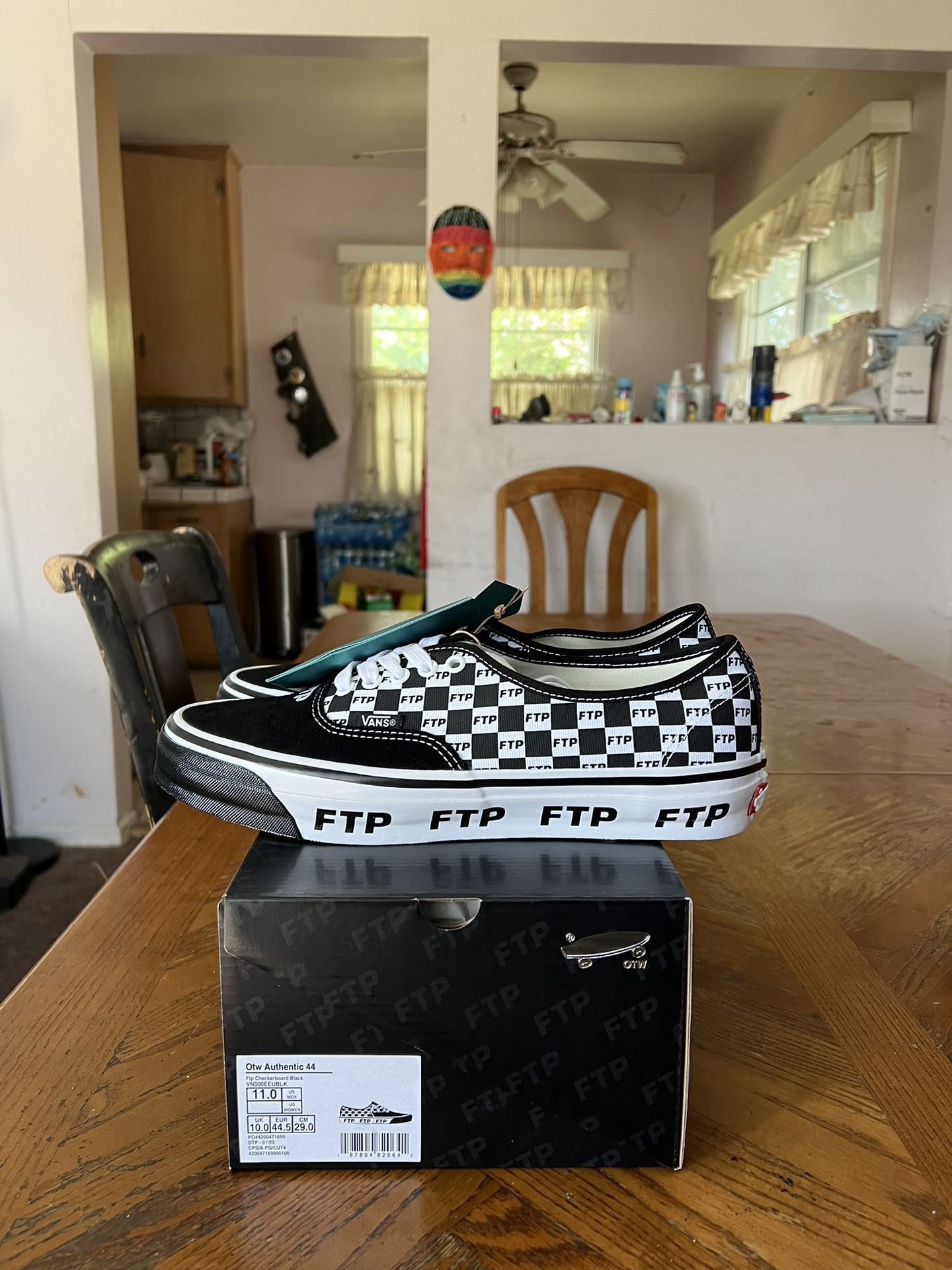 Vans x FTP OTW Authentic 44 Checkerboard Size 11