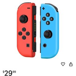 Replacement for Switch Controllers,Left and Right Wireless Controller Compatible with Nintendo Switch/OLED/Lite,with 6-Axis Gyro,Wake-up, Vibration,Re
