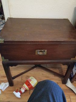 A  vintage campaign style chest