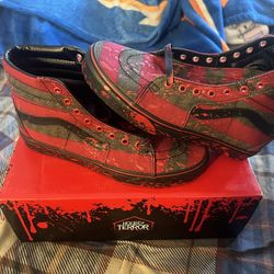 Vans - Size 9.5 Mens - Freddy Krueger Nightmare On Elm Street
