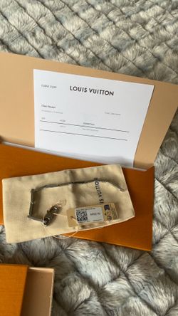 Louis Vuitton bracelet, stainless steel.