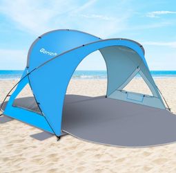 Gorich Beach Tent Sun Shelter with UPF50+ UV Protection for 1-2 Person, Lightweight & Portable