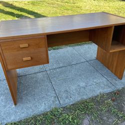 Vintage Mid Century Modern Teak Desk