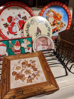 Vintage Christmas decorations 5 each