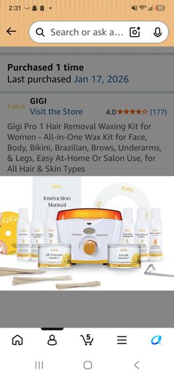 Gigi complete waxing kit