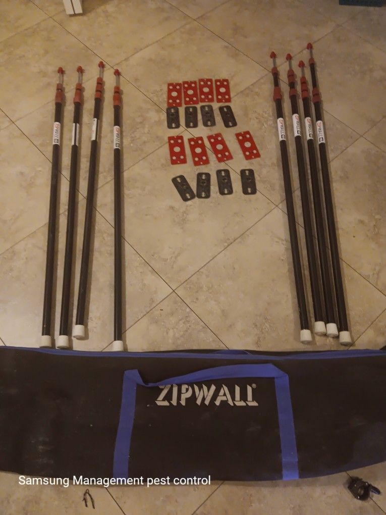 🏗️ 2 ZipWall Dust Barrier Sets – Professional Grade | $250 for Both (OBO)