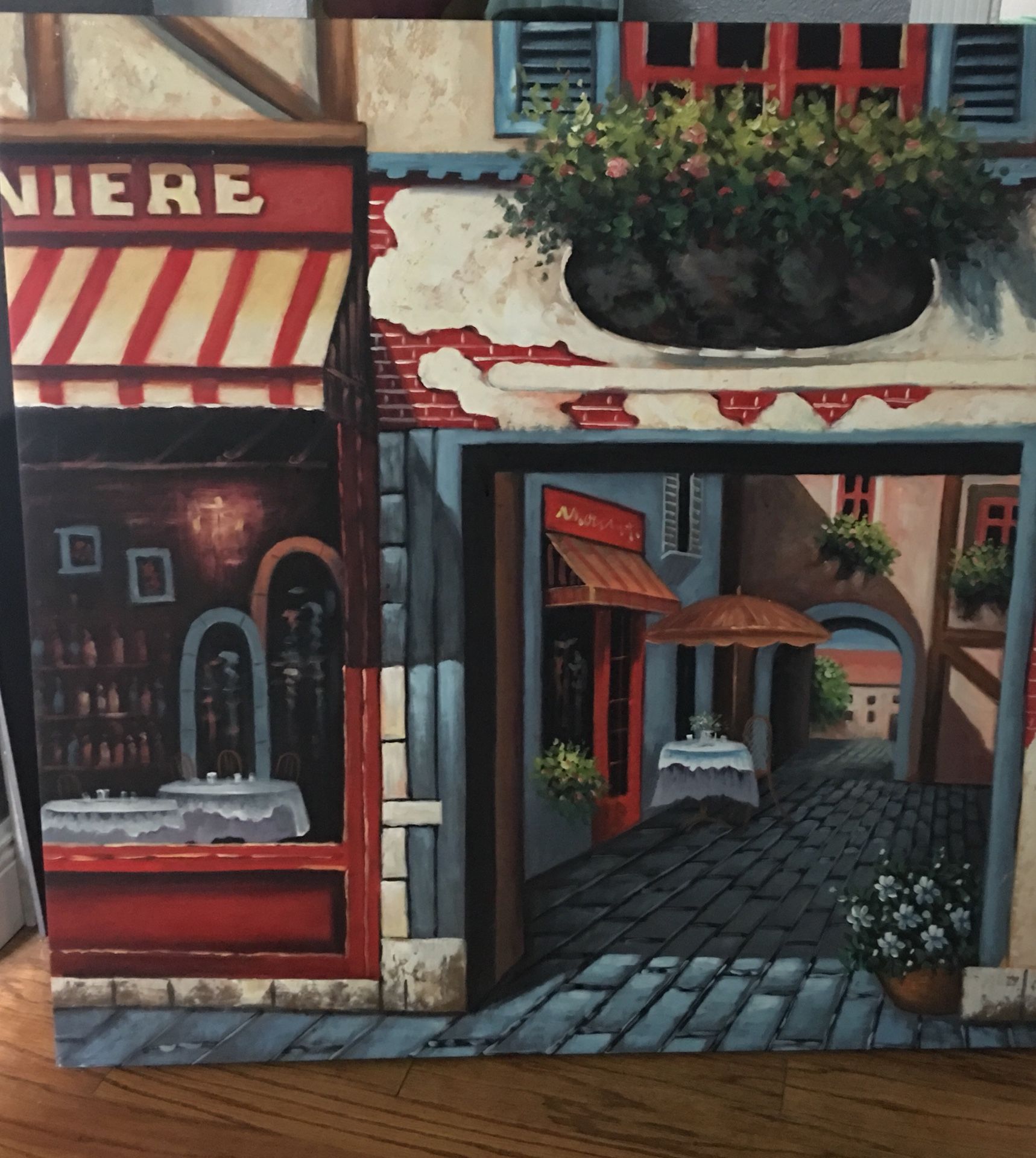 Sidewalk Cafe Canvas