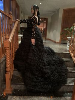 Albina Dyla Black Tulle Gown Size M for Sale in Newark, NJ - OfferUp Albina Dyla Black Tulle Gown Size M for Sale in Newark, NJ - OfferUp