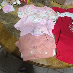 New Born Long Sleeve Shirt And 3-6 Months Shirts