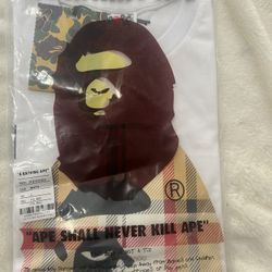 White Bape Tee Size L