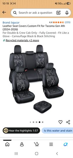 Toyota Seat Covers