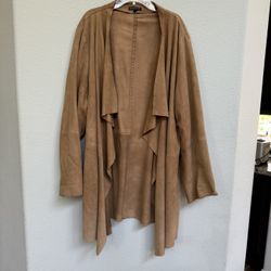 Genuine Leather Suede Shawl