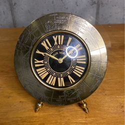 Gold Globe Clock