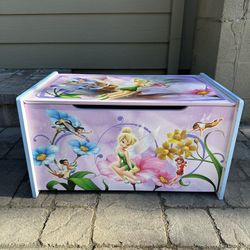 Disney Tinkerbell and Fairies Wooden Toy Box by Delta