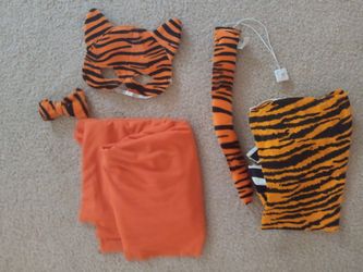 Tiger ears and tail Plus material for costume Halloween