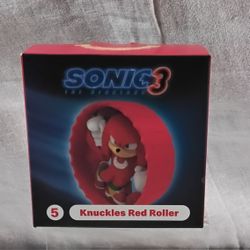 McDonalds Happy Meal Toy Sonic The Hedgehog 3 #5 Knuckles Red Roller