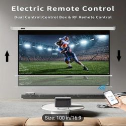New Motorized Home Theater Screen 100"