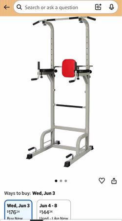 Power Tower with Push-up, Pull-up and Workout Dip Station