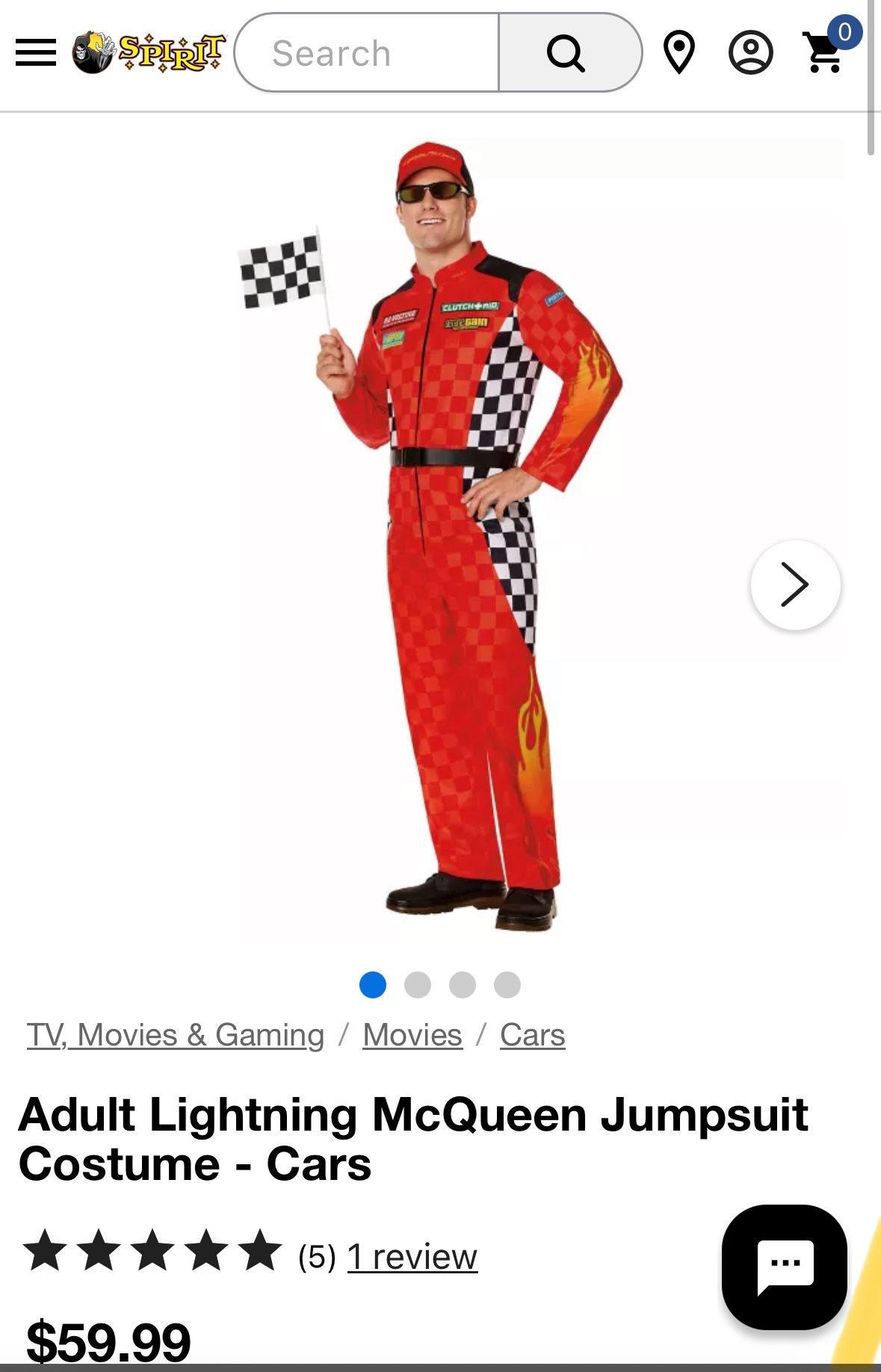 Lightning mcqueen costume adult