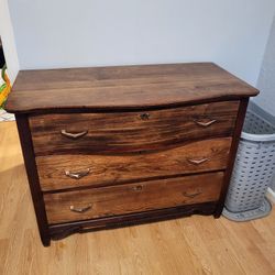 Wood Dresser With Mirror
