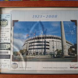 New York Yankees Ticket From Last Season at Yankee Stadium