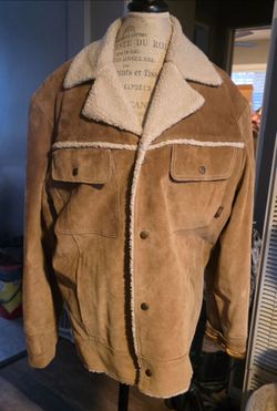 Vintage Aces and 8's Leather " Grizzly Adams' Coat