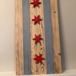 Chicago Flag Wall Decor