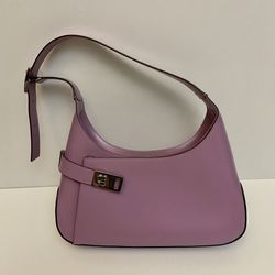 [Like New] Salvatore Ferragamo Gancio Leather Shoulder Bag •Lilac Pink •in pristine condition 