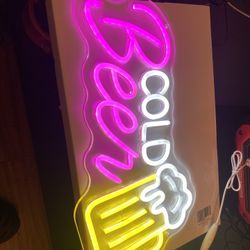Neon Sign Cold Beer Sign