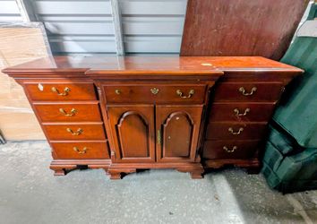 Mahogany-Toned Dresser or Sideboard