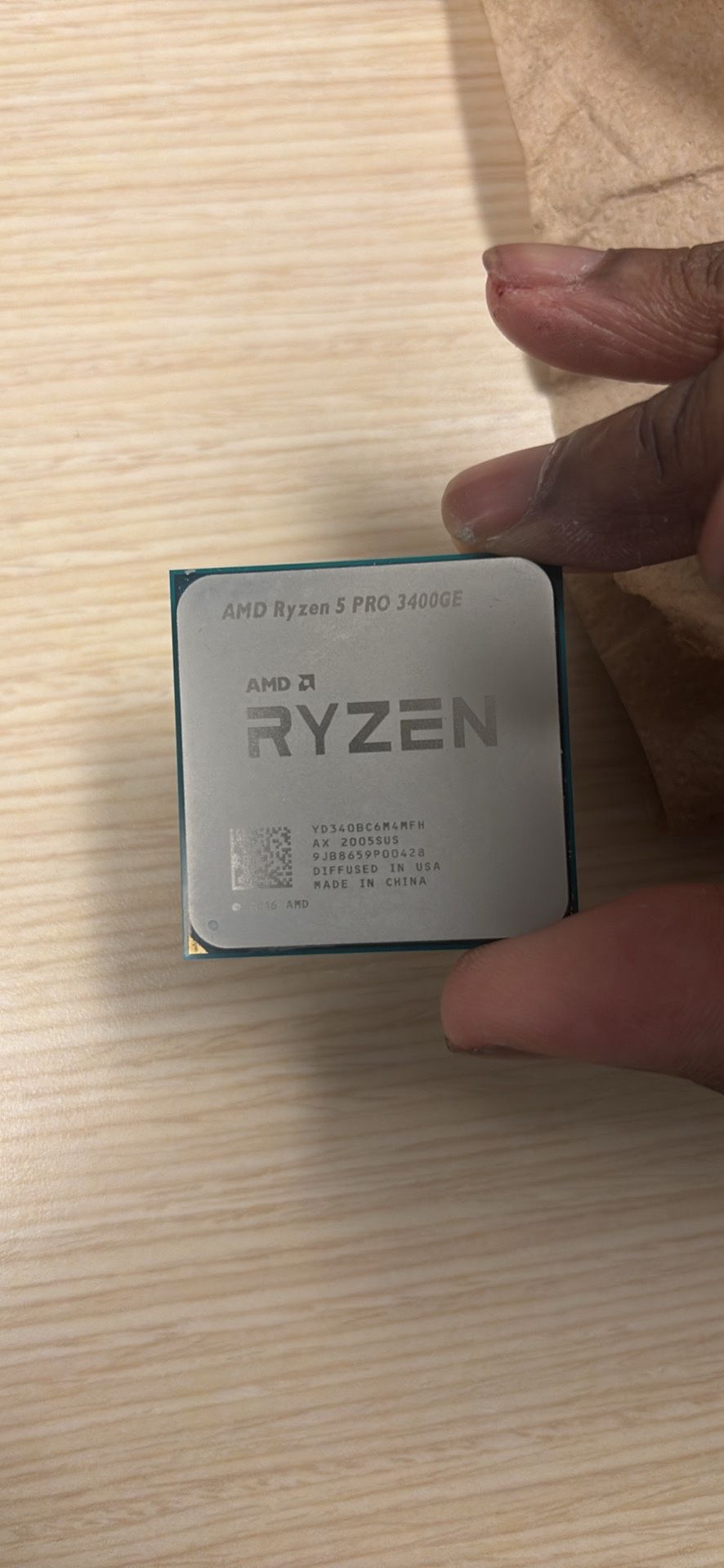 AMD Ryzen 5 Pro 3400GE CPU – 4 Cores / 8 Threads – Tested & Working