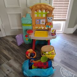 Fisher-Price Toy Kitchen Set w/Extra Toys & Bag Of Beach Toys