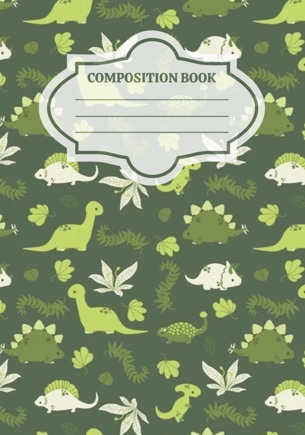 Cute Dinosaur Composition Notebooks