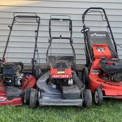 3 Lawnmowers (All For $100)