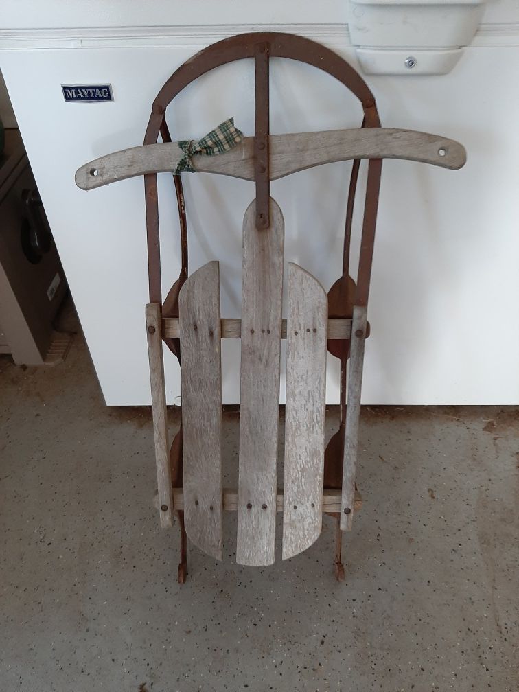 Old Antique Childs Small Sled