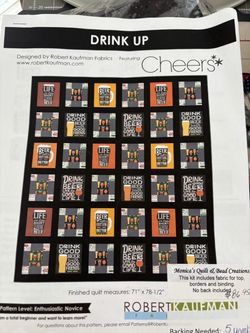 Rare Quilt Kit 🍺 Beer Themed