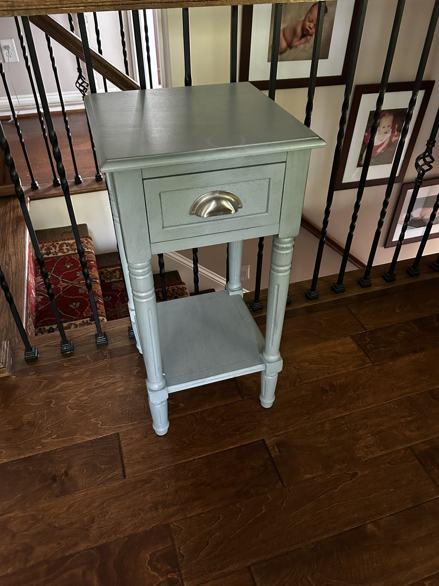 Blue End Table