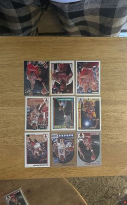 Scottie Pippen Lot Of 9 Basketball Cards
