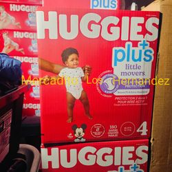 Huggies Little Movers Size 4 - 180 Diapers Pañales/ Firm price