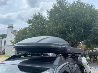 Thule Cargo Box + Thule Awning + Extended Crossbars | Subaru Outback Wilderness